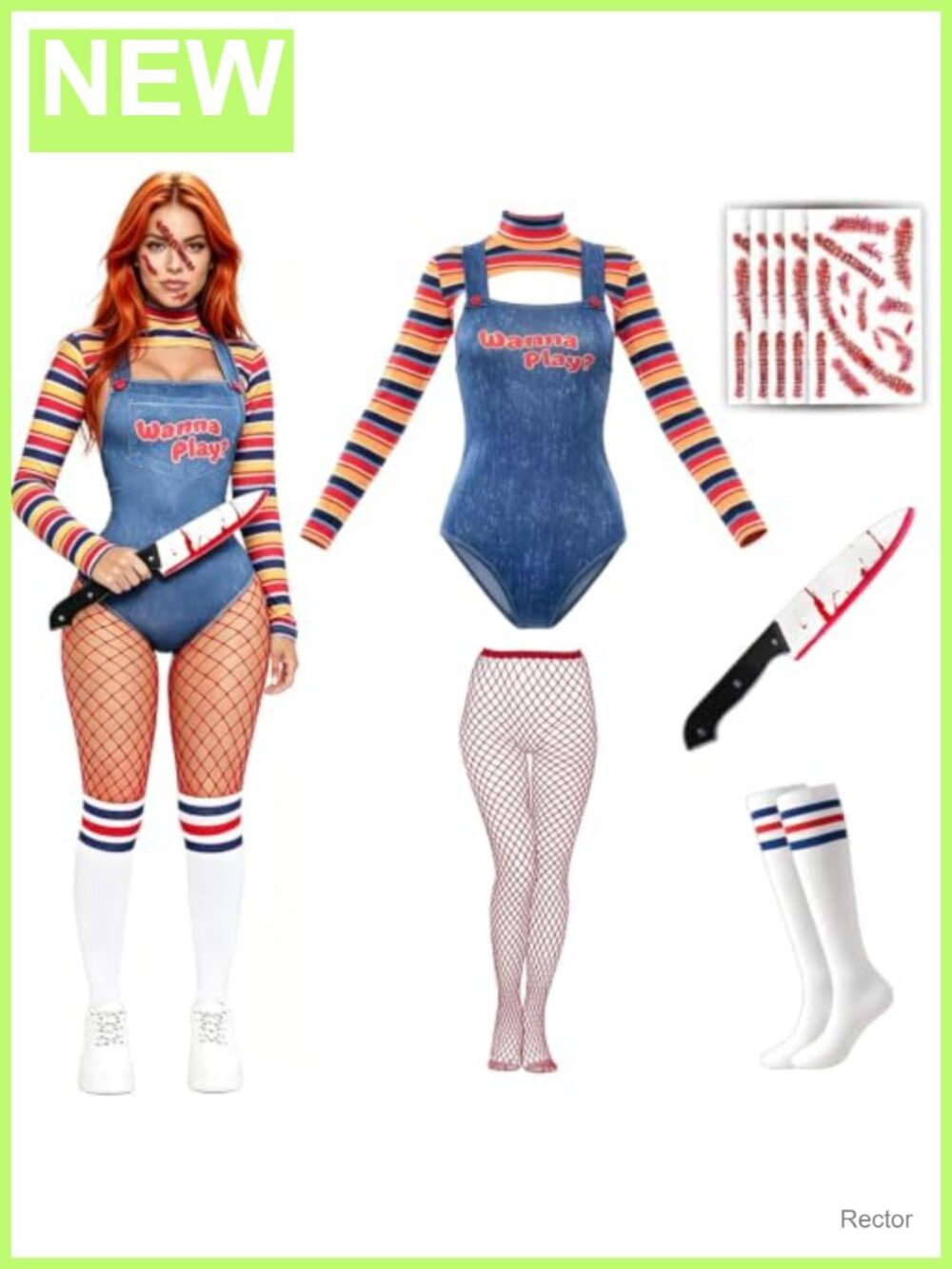 Women's Halloween Cosplay Costume 6-Pc Set